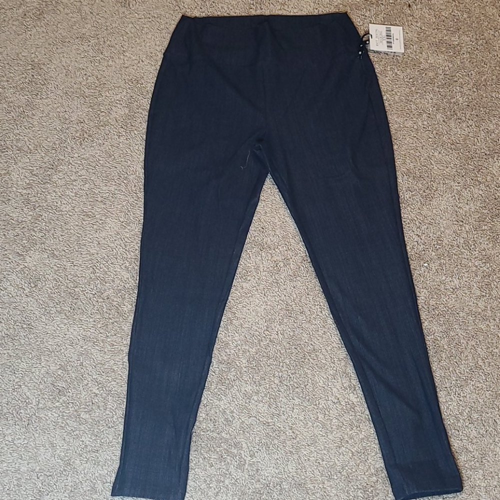 Navy denim Agnes&Dora women's knit Jeggings